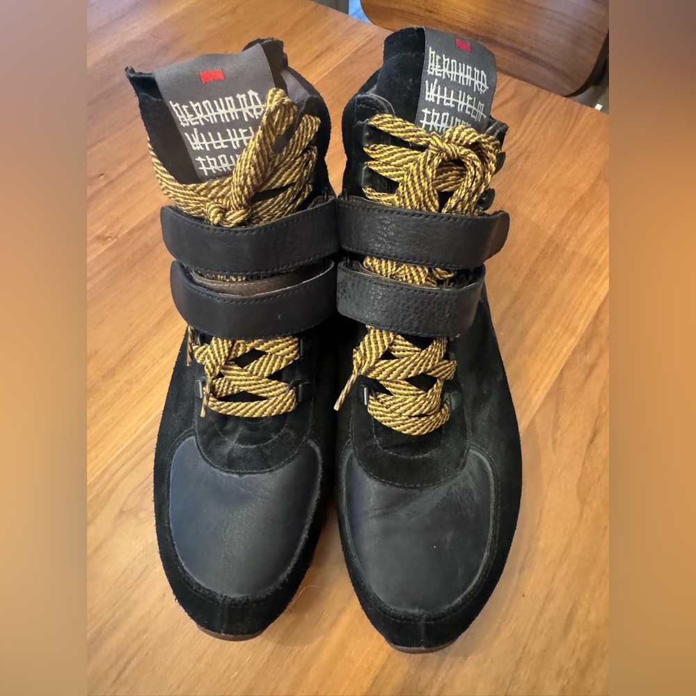 Bernhard Willhelm trainers camper men’s size 9 black red gold